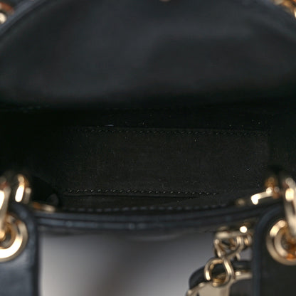 Christian Dior Lambskin Cannage Micro Lady Dior Black 5 of 11