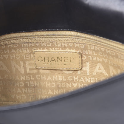 Chanel Lambskin Quilted CC Chocolate Bar Flap Black 6 of 13