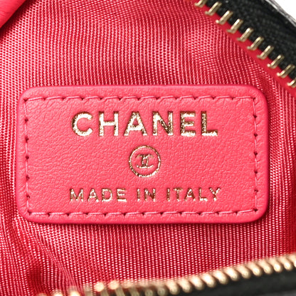 Chanel Caviar Quilted Diamond Coin Purse With Chain Black 6 of 12