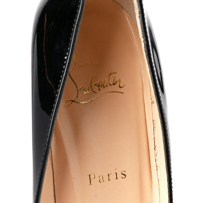 Christian Louboutin Patent Pigalle Plato 100 Pumps 37.5 Black 7 of 8
