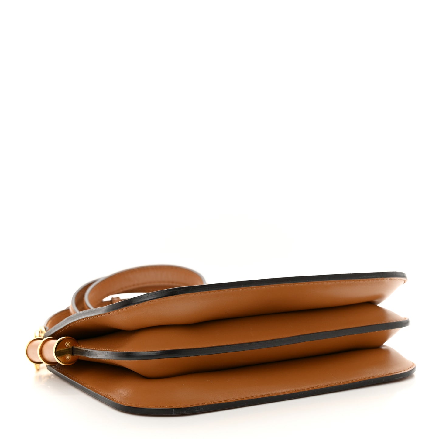 Vitello King Luxor Fendi Touch Shoulder Bag Caramello