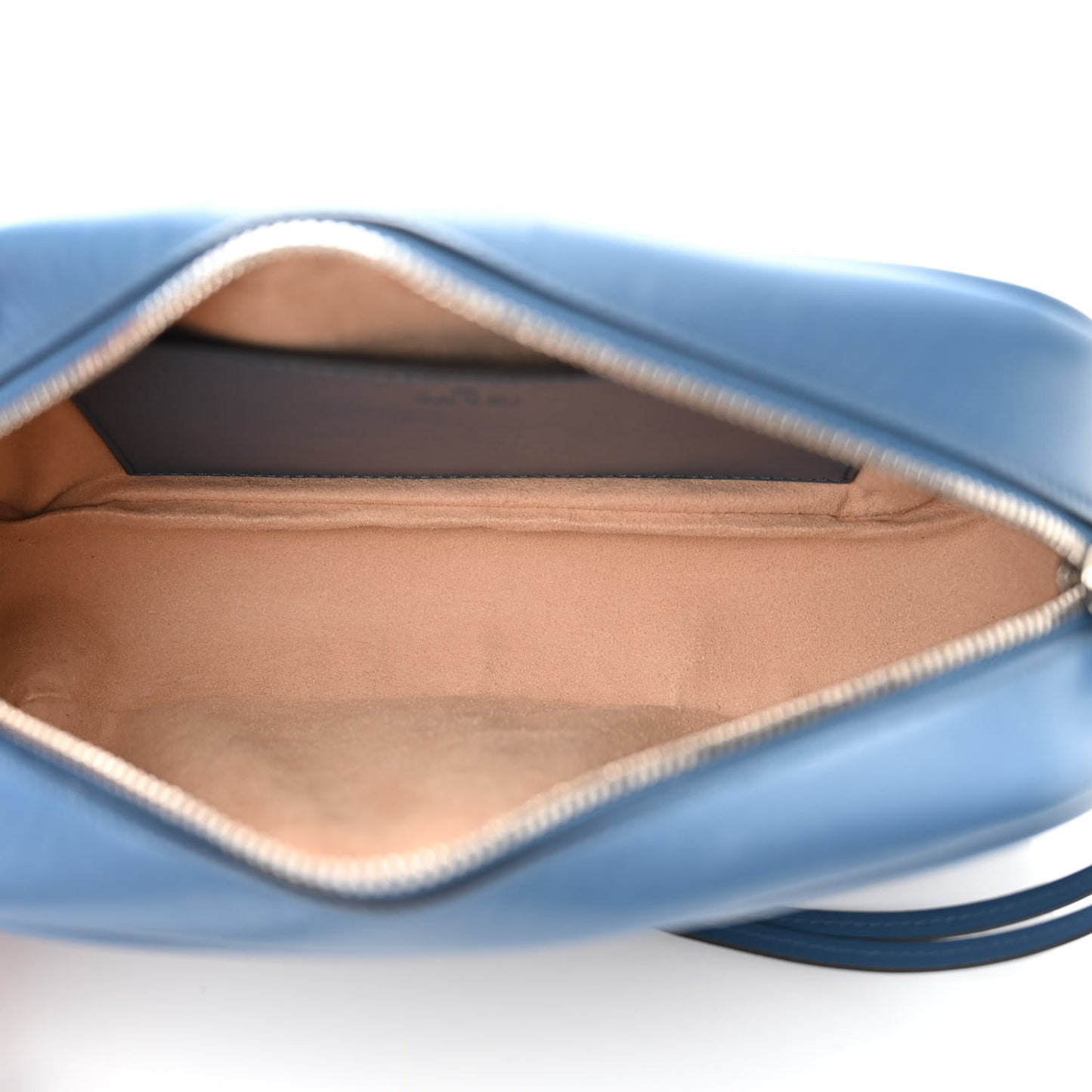 Calfskin Matelasse Aria Small GG Marmont Chain Shoulder Bag Clear Blue
