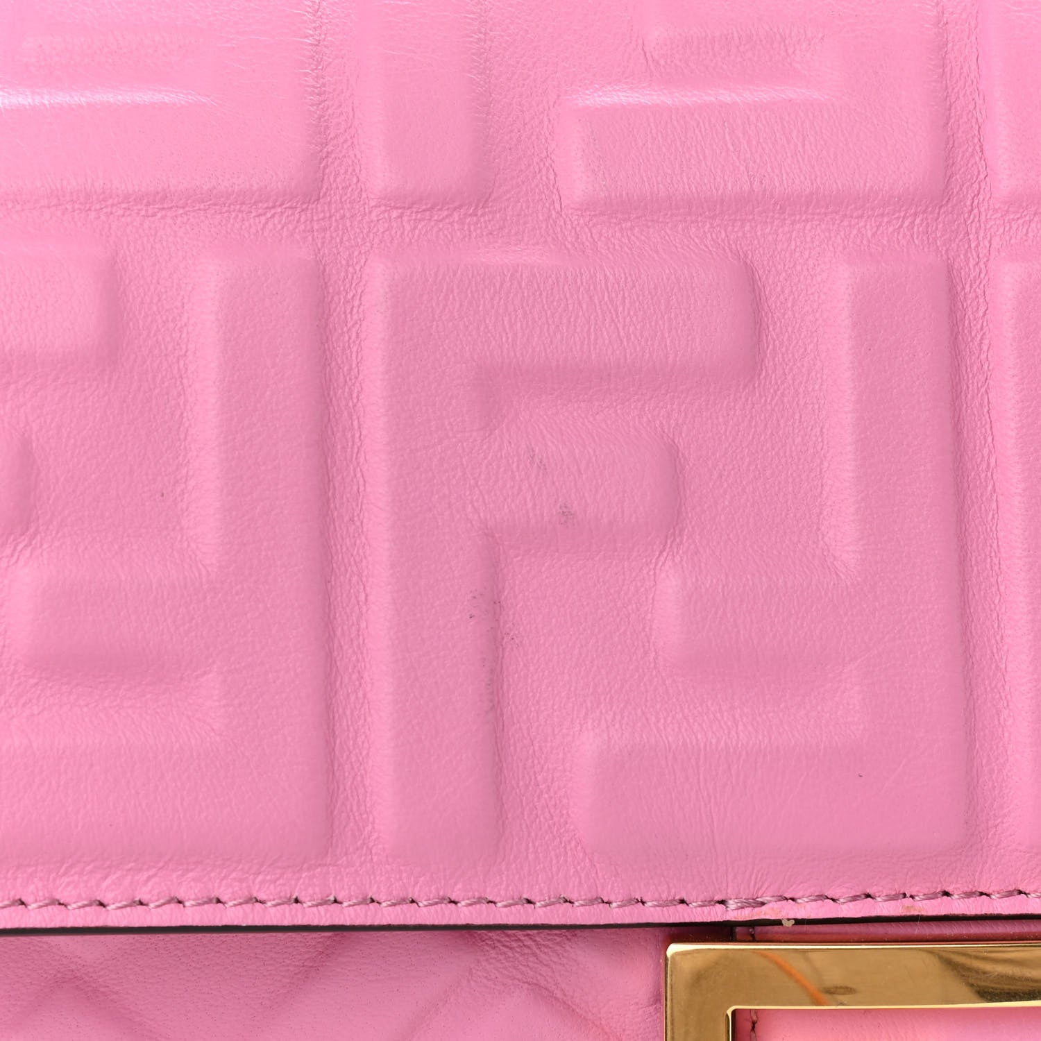 Fendi Nappa FF 1974 Embossed Baguette Lollypop 12 of 12