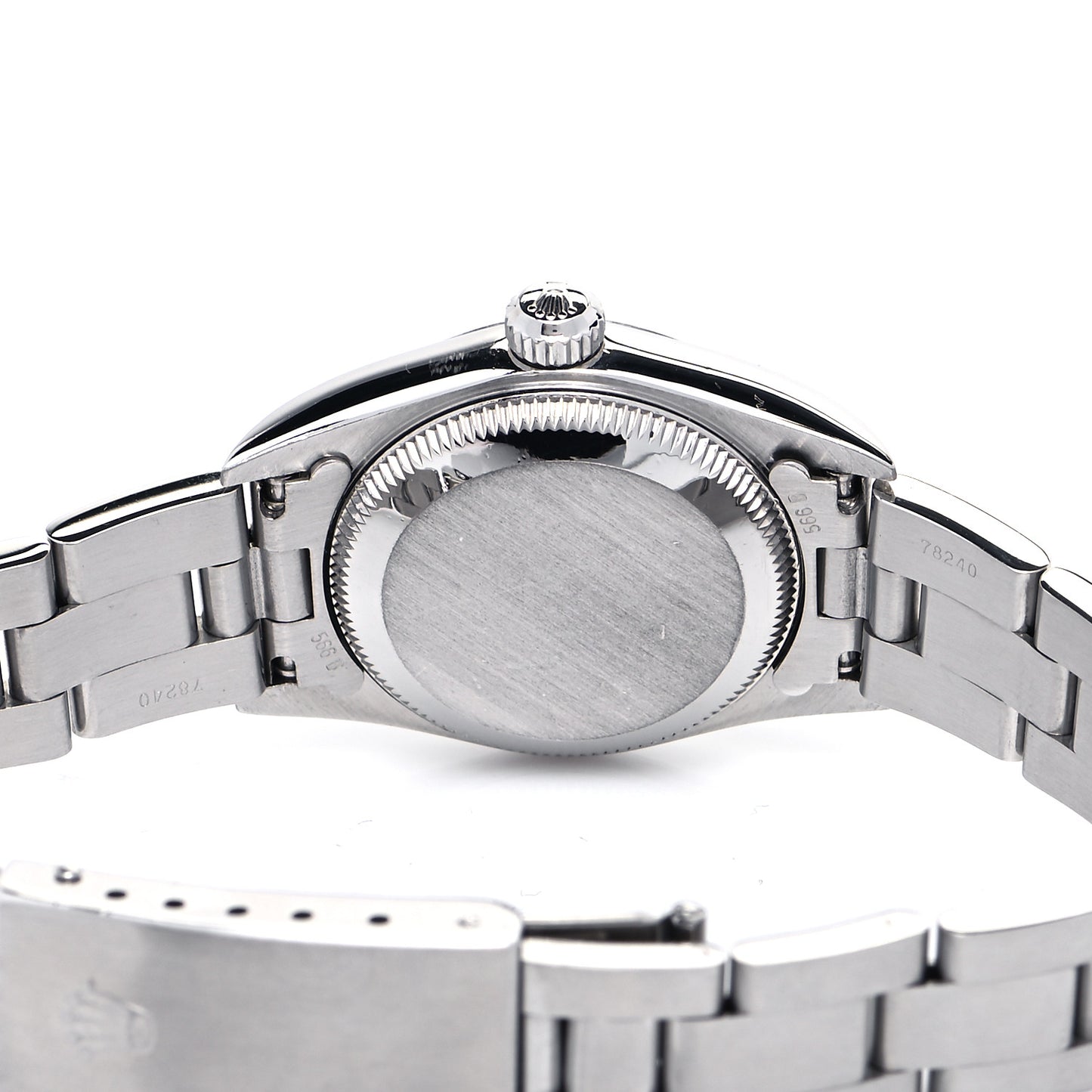 Stainless Steel 24mm Oyster Perpetual Watch Black 76080