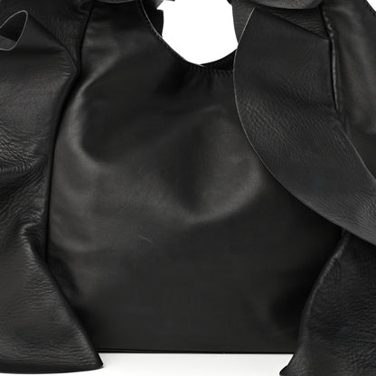 Valentino Garavani Nappa Ruffled Hobo Black 7 of 12