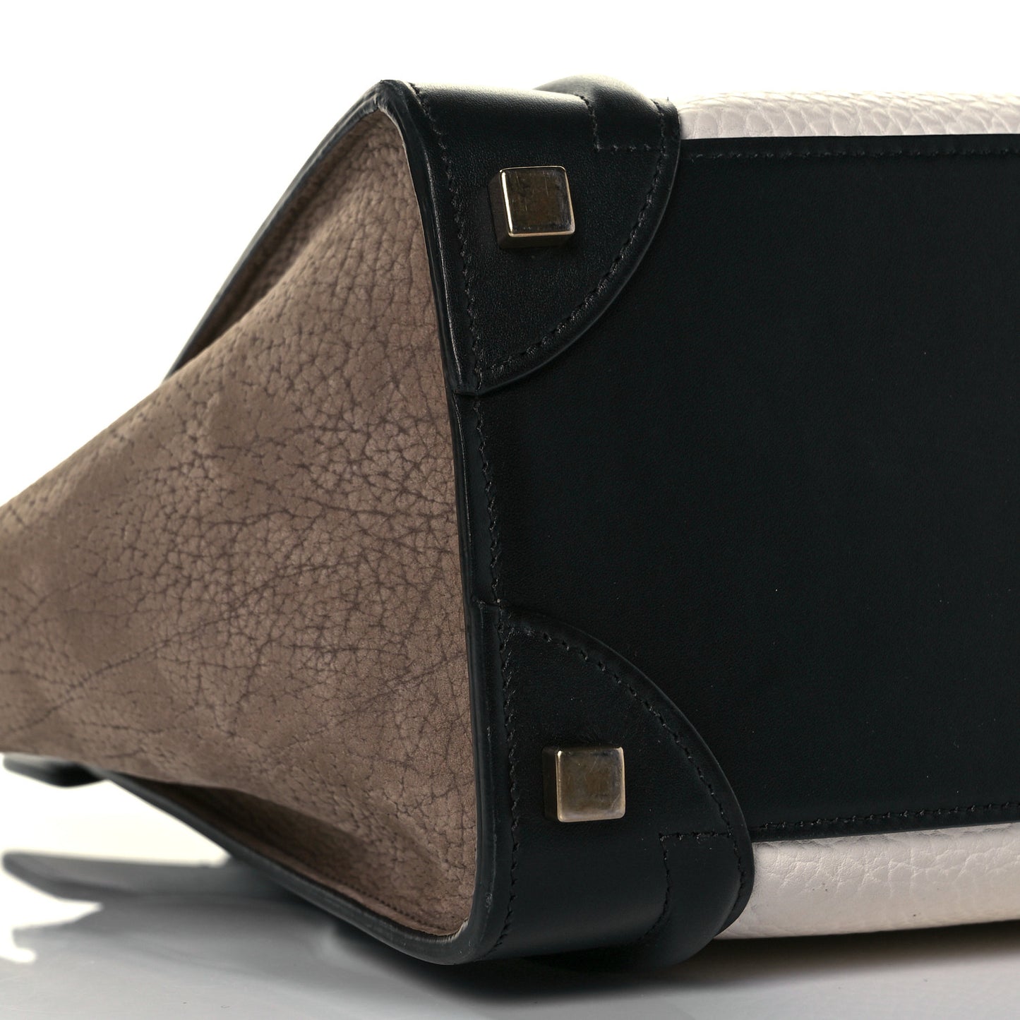 Bullhide Calfskin Suede Micro Tri-Color Luggage Khaki