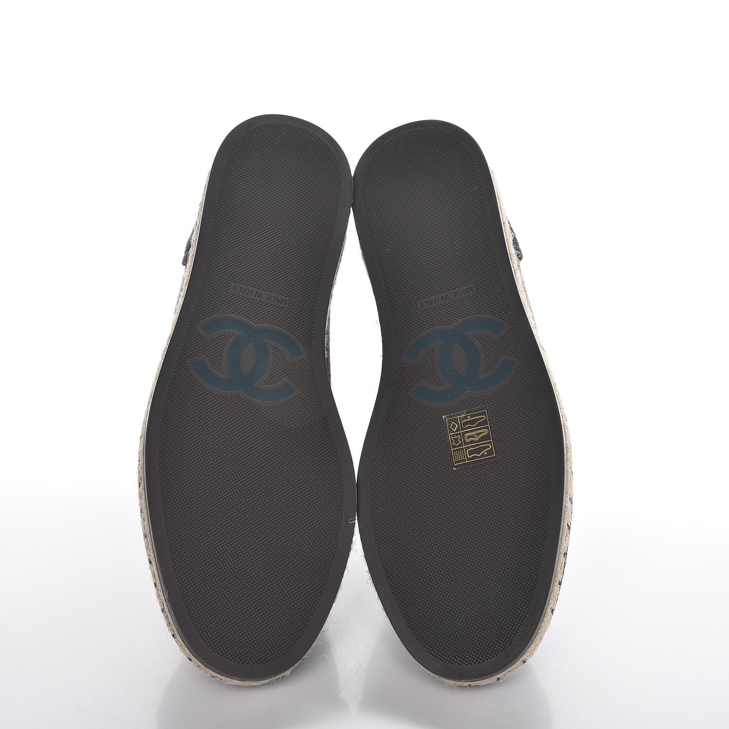Chanel Cotton Lace Up High Top Espadrilles 39 Dark Green Black 5 of 9