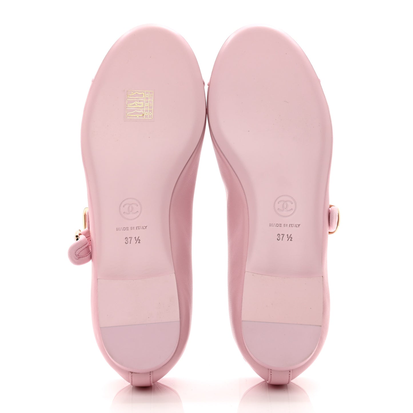 Lambskin Mary Jane Flats 37.5 Pink