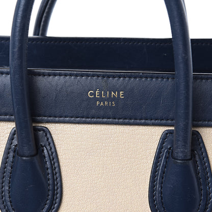 Celine Drummed Calfskin Nano Tri-Color Luggage Firefly 9 of 18