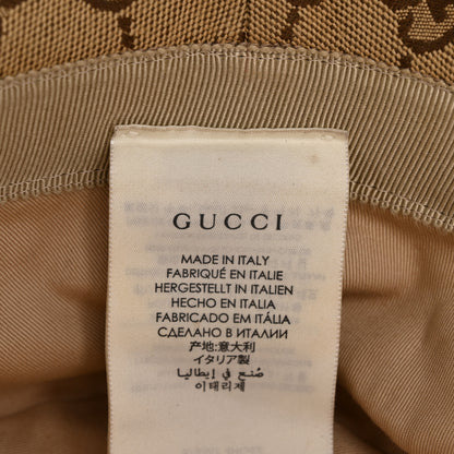 Gucci Monogram Textured Dollar Calfskin GG Jago Bucket Hat S Cacao Beige Cacao Beige 8 of 10
