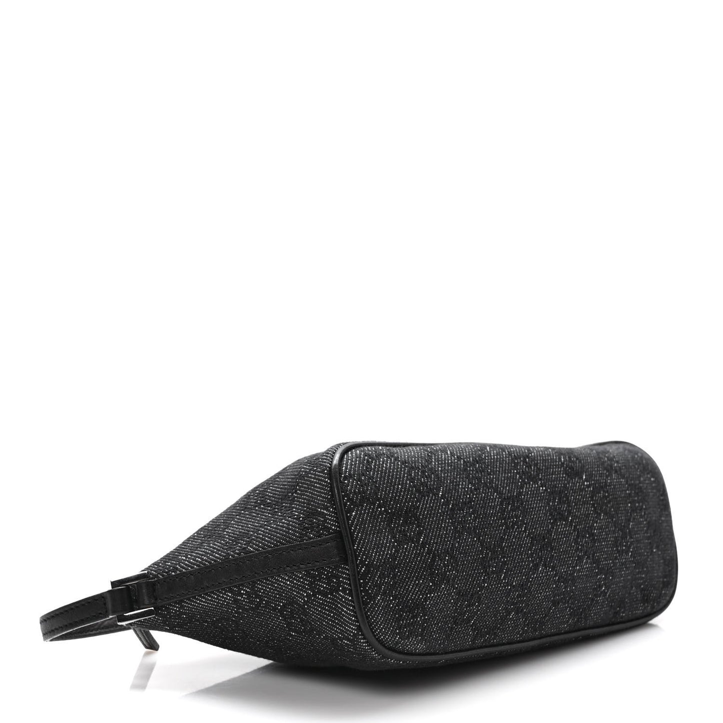 Denim Monogram Boat Pochette Black