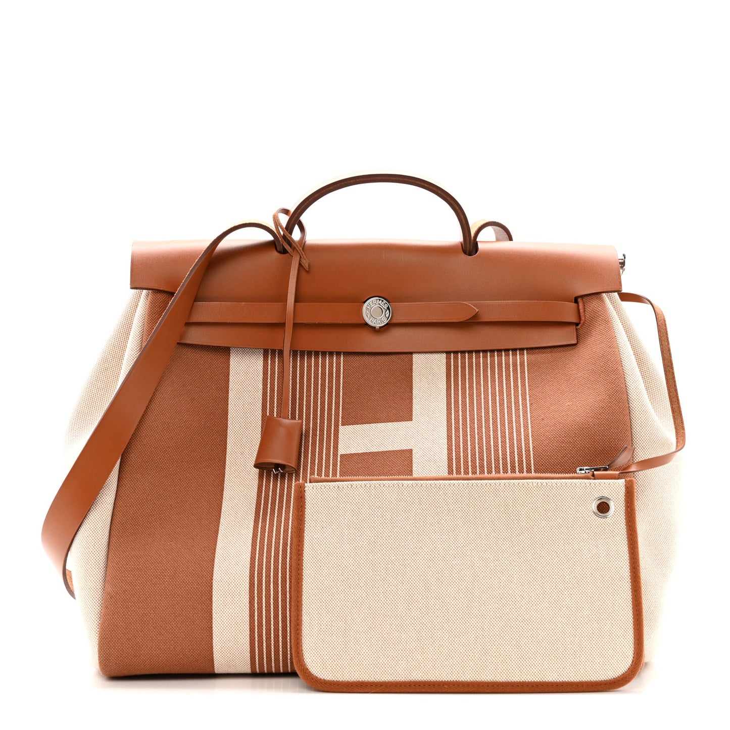 Vache Hunter Toile H Vibration Herbag Zip 39 MM Fauve Ecru Beige