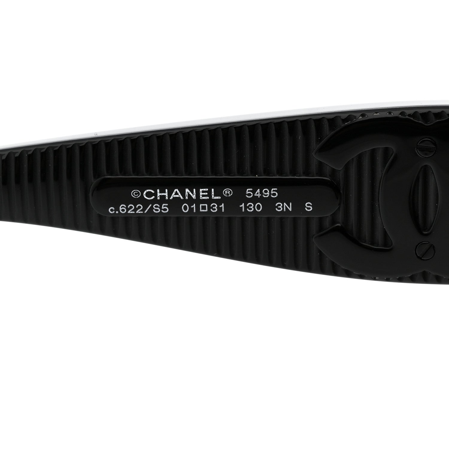 Chanel Acetate Shield Sunglasses 5495 Black 5 of 7
