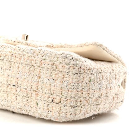 Chanel Tweed Quilted Mini Rectangular Flap Off White 10 of 10