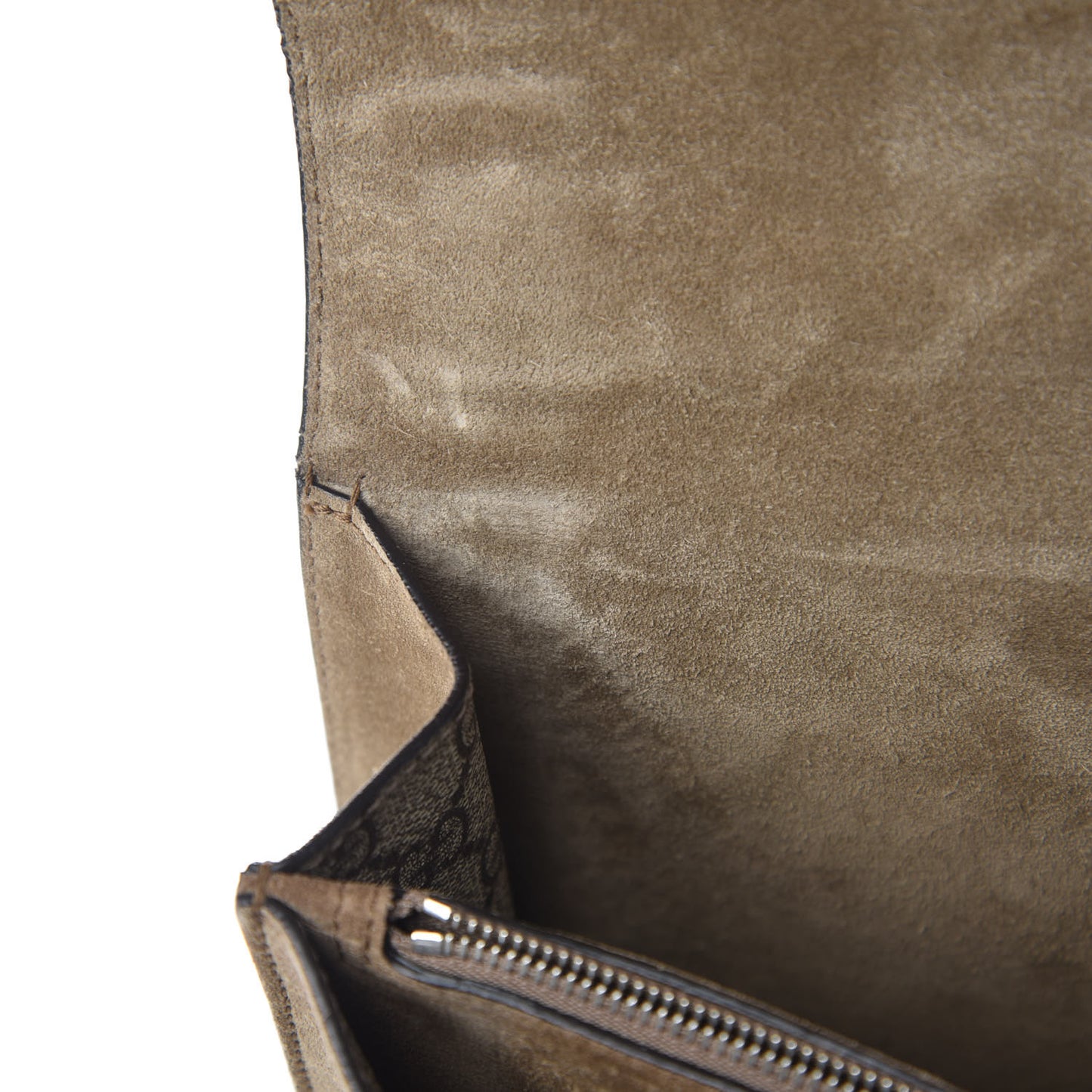 GG Supreme Monogram Embroidered Medium Dionysus Shoulder Bag Taupe