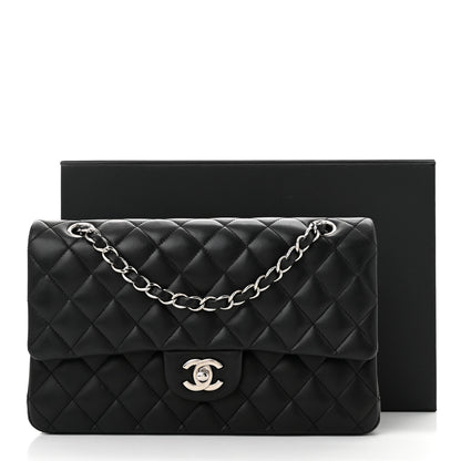 Chanel Lambskin Quilted Medium Double Flap Black 11 of 11