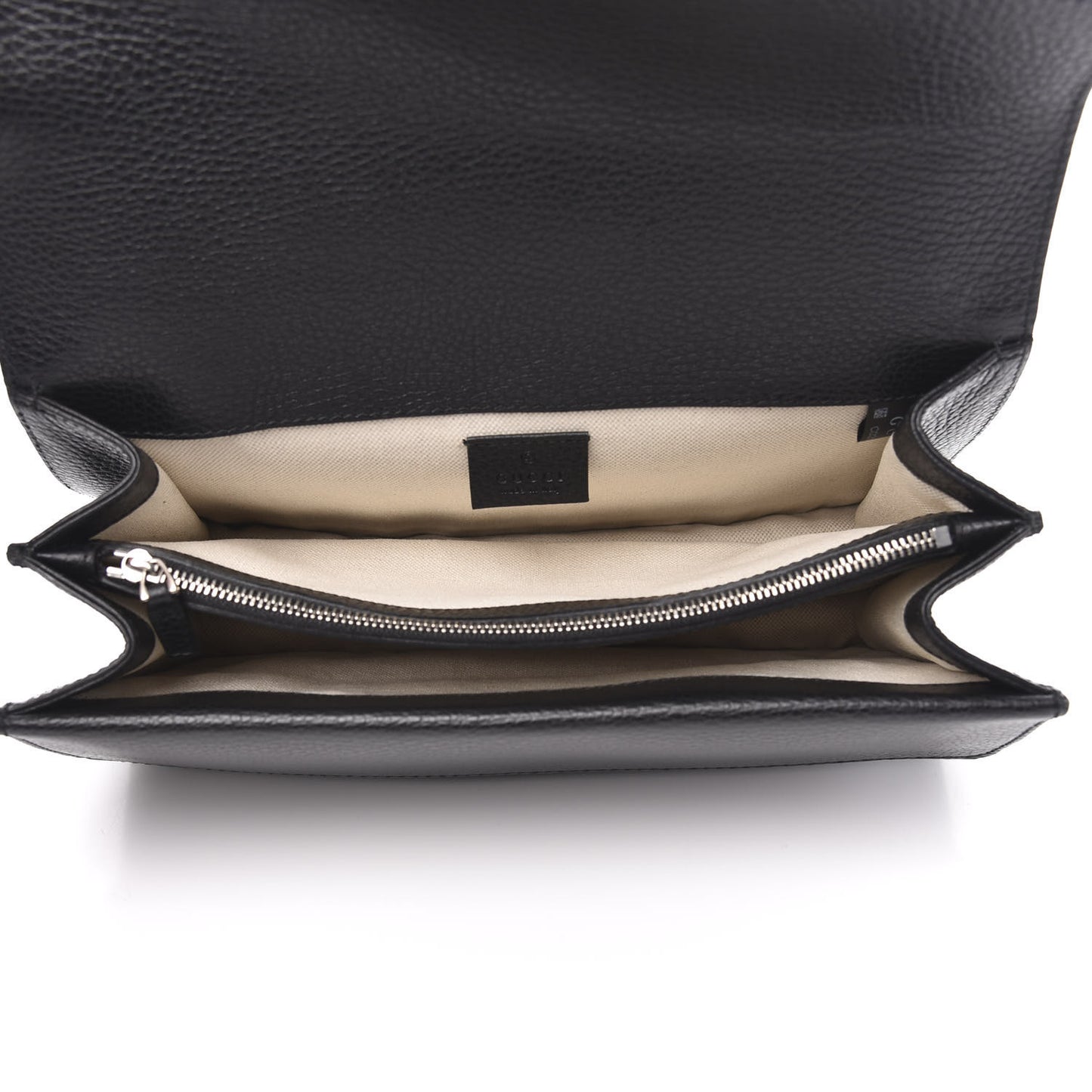 Pebbled Calfskin Small Dionysus Shoulder Bag Black