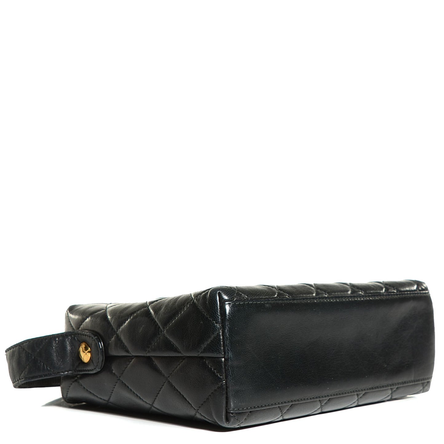 Lambskin Quilted Shoulder Bag Black