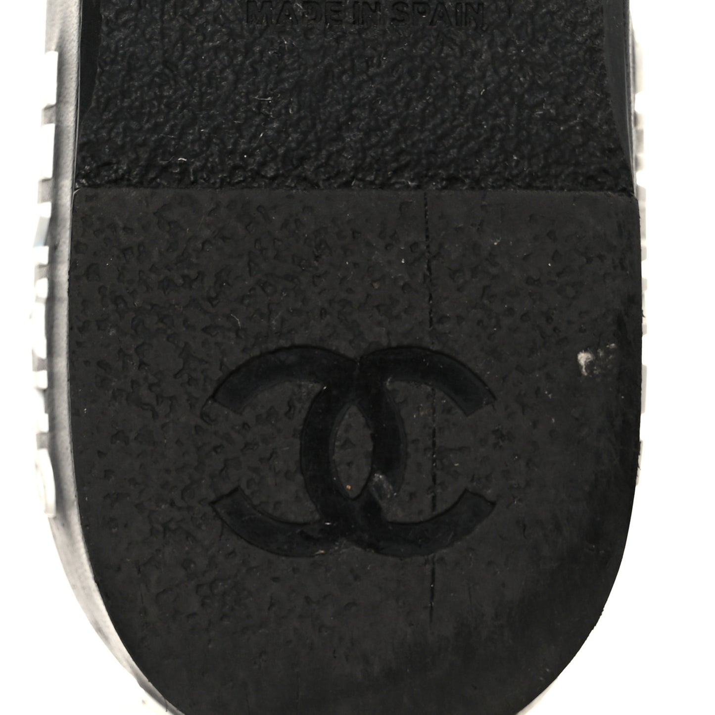 Lambskin Quilted CC Espadrille Slip On Sandals 41 Black