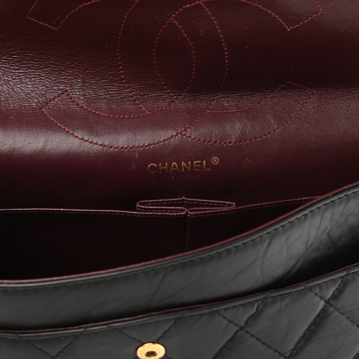 Chanel Aged Calfskin Quilted 2.55 Reissue 227 Flap Black 12 of 13