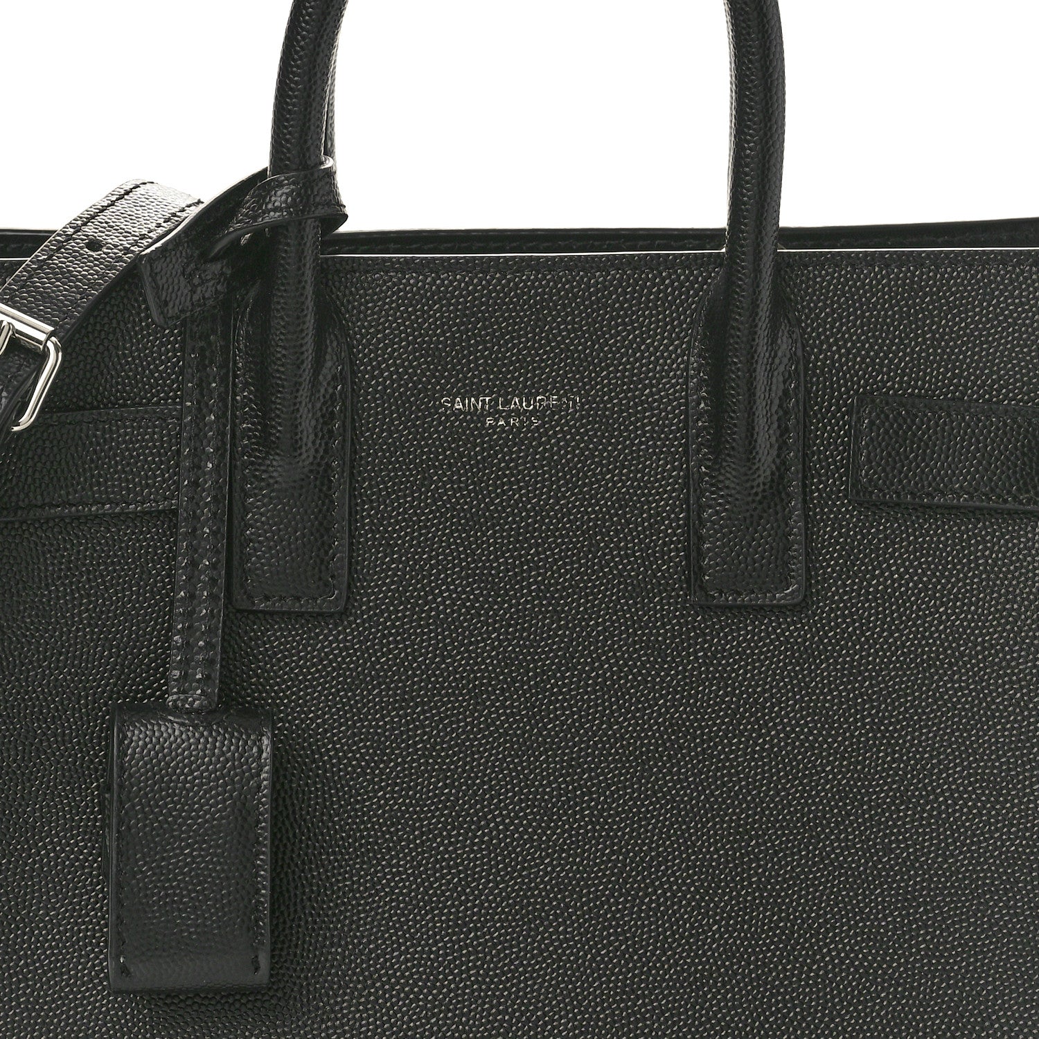 Saint Laurent Grained Calfskin Nano Sac De Jour Black 7 of 10