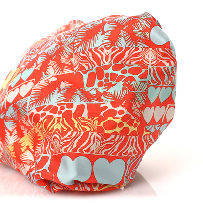 Hermes Silk Balusoie Vache Hunter La Promenade du Matin Bandana Bag Orange Poppy Fauve 12 of 13