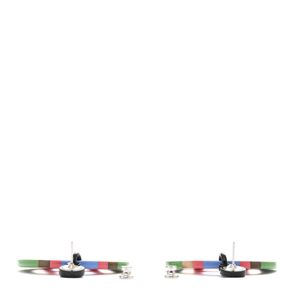 Hermes Lacquered Horn H Equipe Earrings 3 of 7