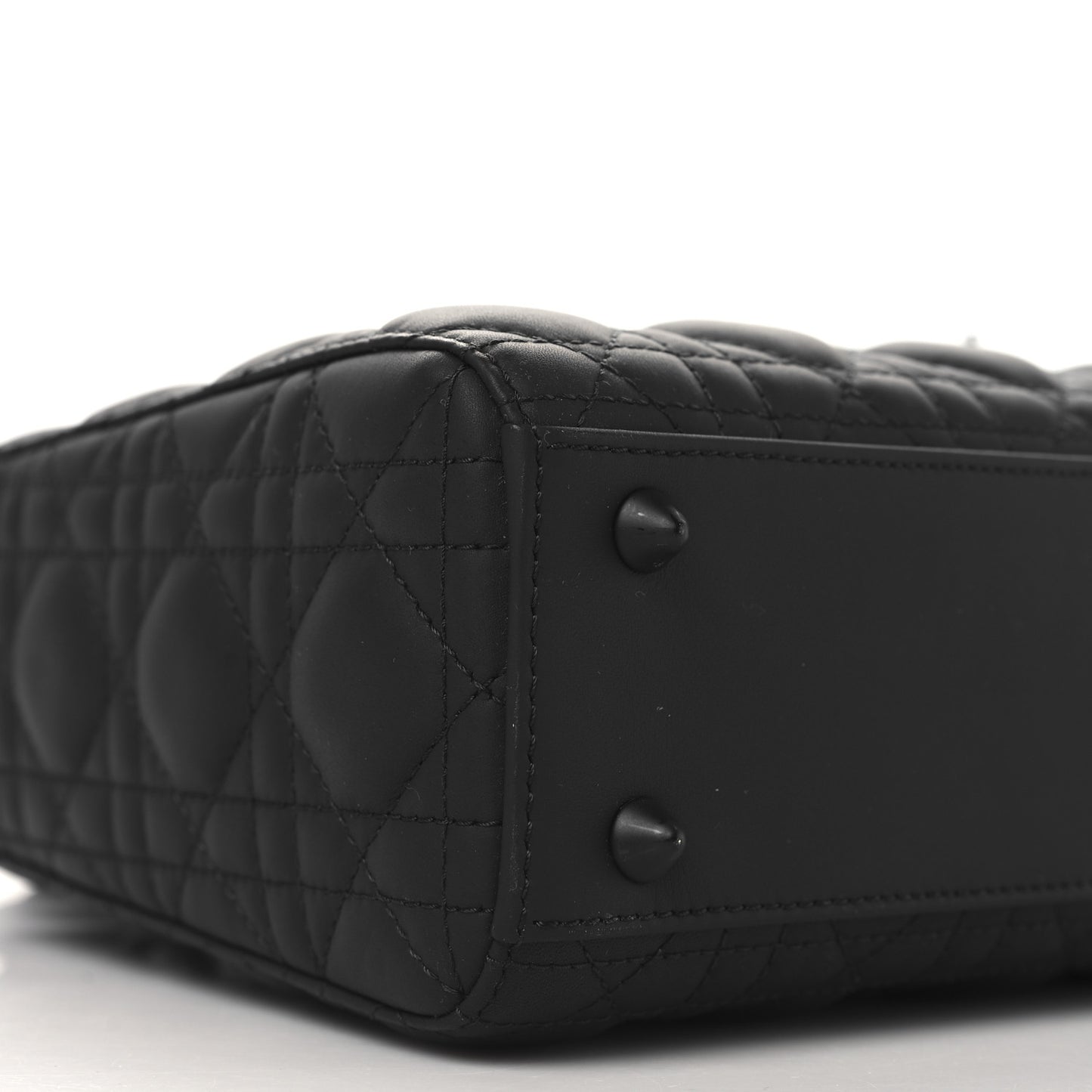 Ultra Matte Calfskin Cannage Small My ABCDior Lady Dior Black