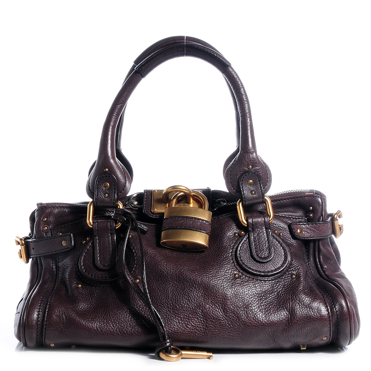 Chloe Leather Medium Paddington Chocolate 1 of 9