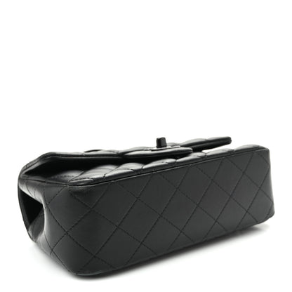 Chanel Lambskin Quilted Mini Top Handle Rectangular Flap So Black 4 of 11