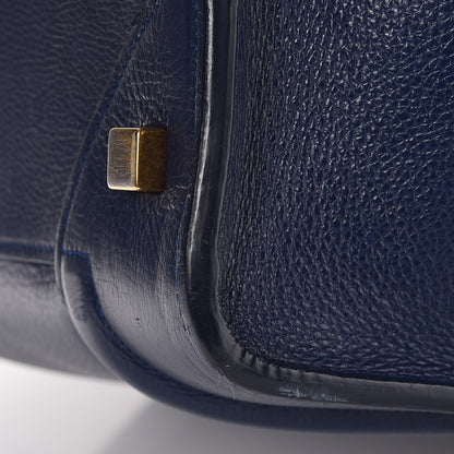 Celine Drummed Calfskin Mini Luggage Ink 16 of 18