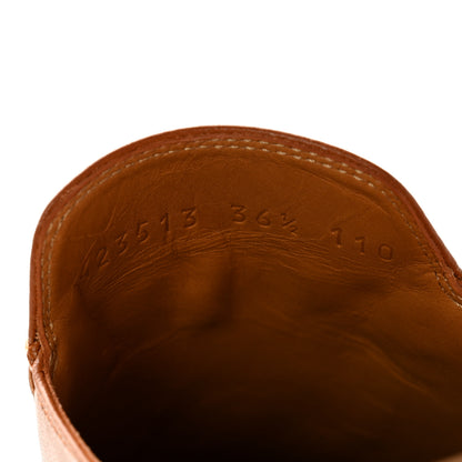Gucci Malaga Kid Womens Princetown Slippers 36.5 Cognac 8 of 10