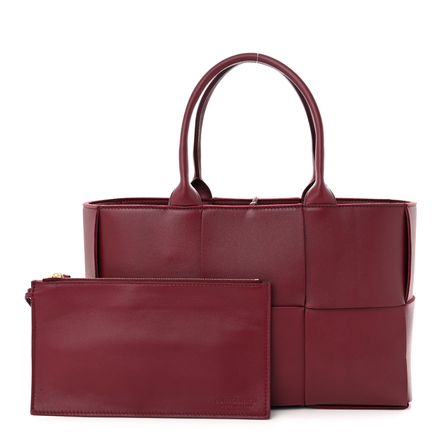 Bottega Veneta Smooth Calfskin Intrecciato Small Arco Tote Barolo 1 of 11