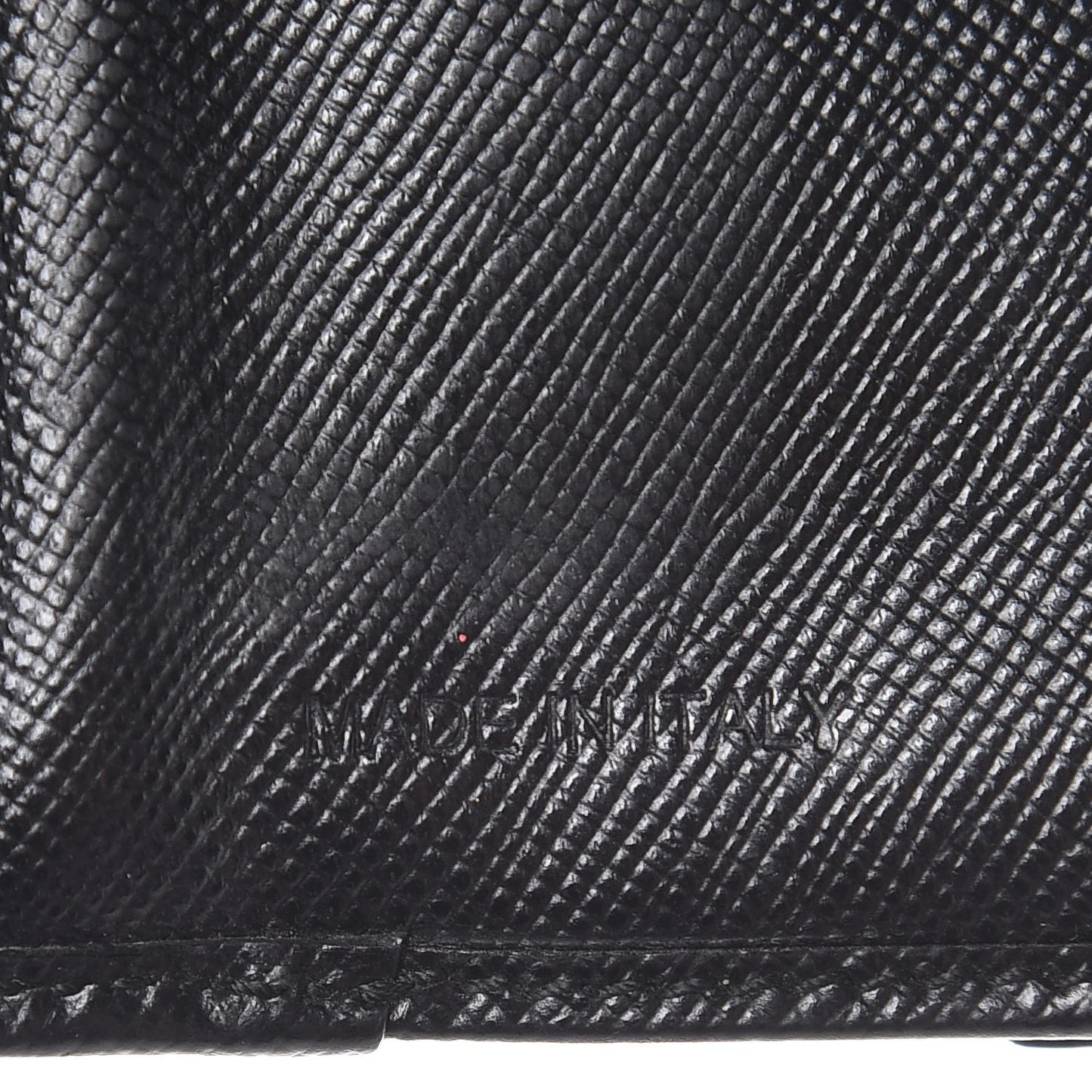 Saffiano Flap Compact Wallet Nero Black
