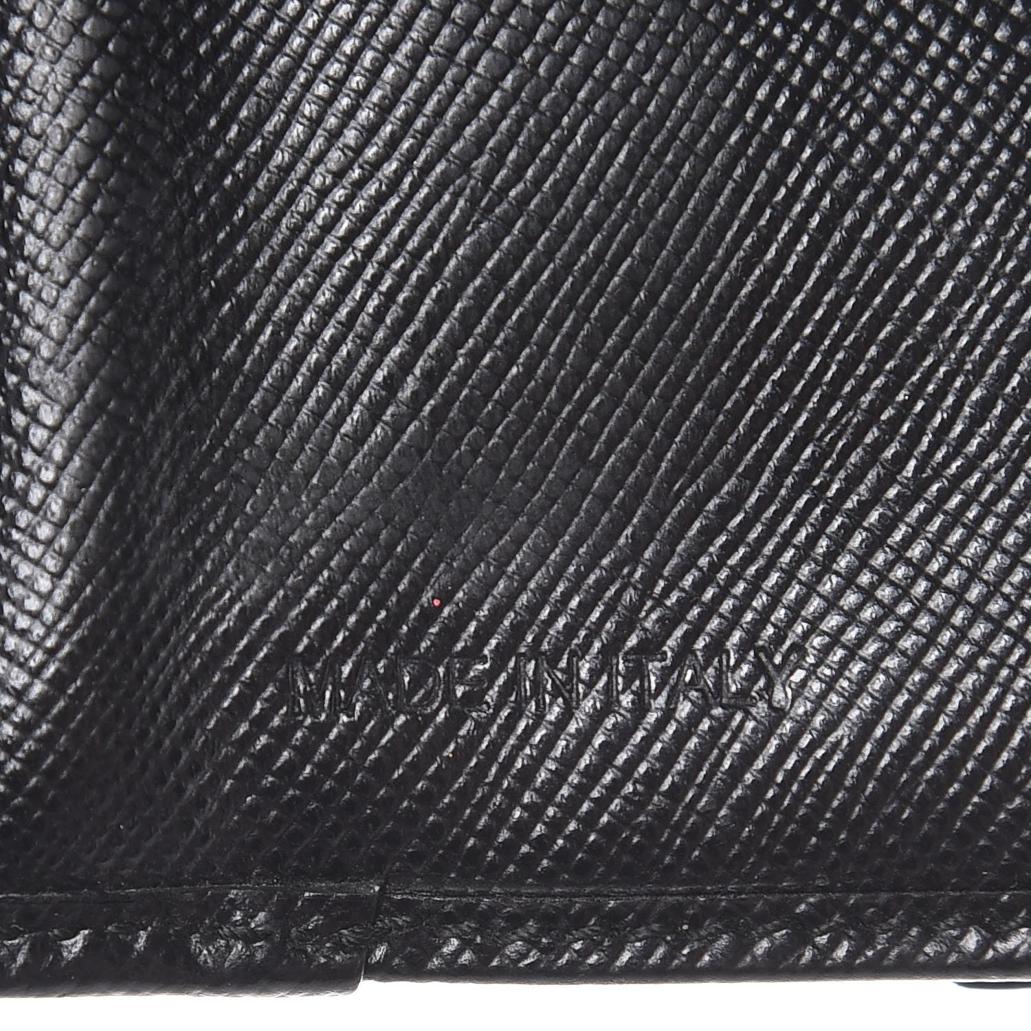 Prada Saffiano Flap Compact Wallet Nero Black 7 of 9