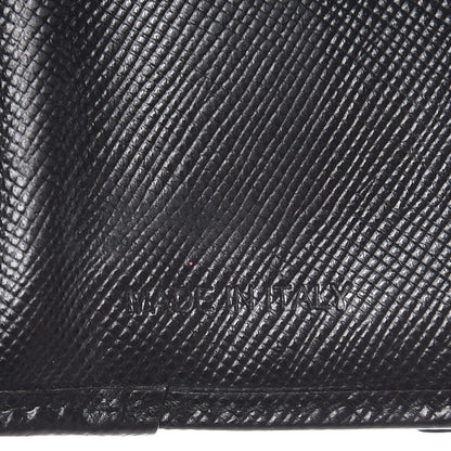Prada Saffiano Flap Compact Wallet Nero Black 7 of 9