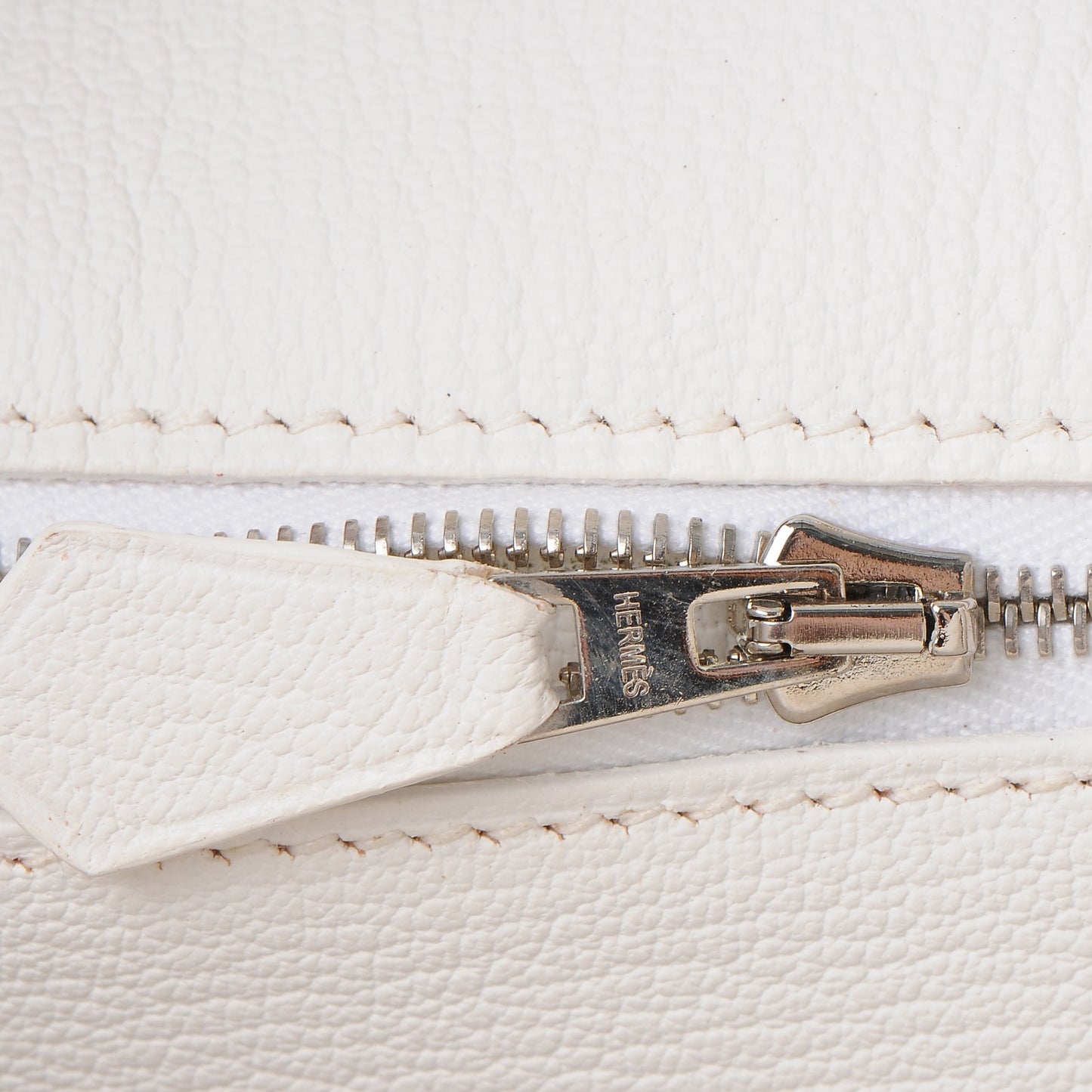 Togo Horseshoe Birkin 35 Sanguine White