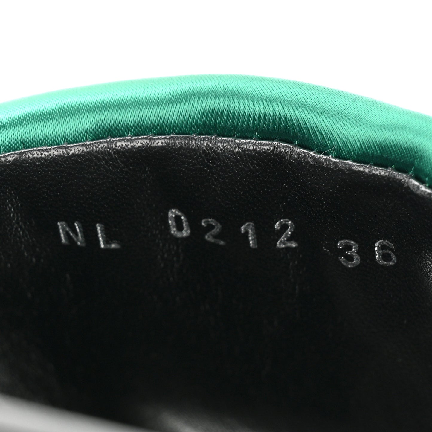 Satin Pool Pillow Flat Comfort Mule 36 Green Black