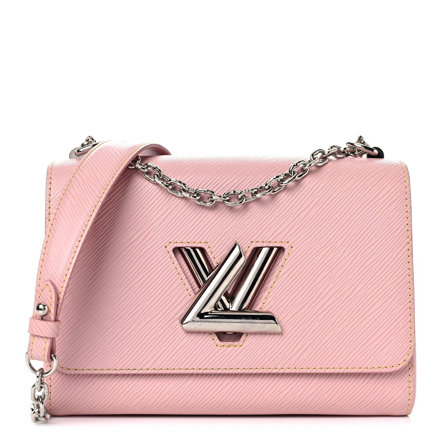 Louis Vuitton Epi Twist Shoulder Bag MM Rose Ballerine 1 of 13