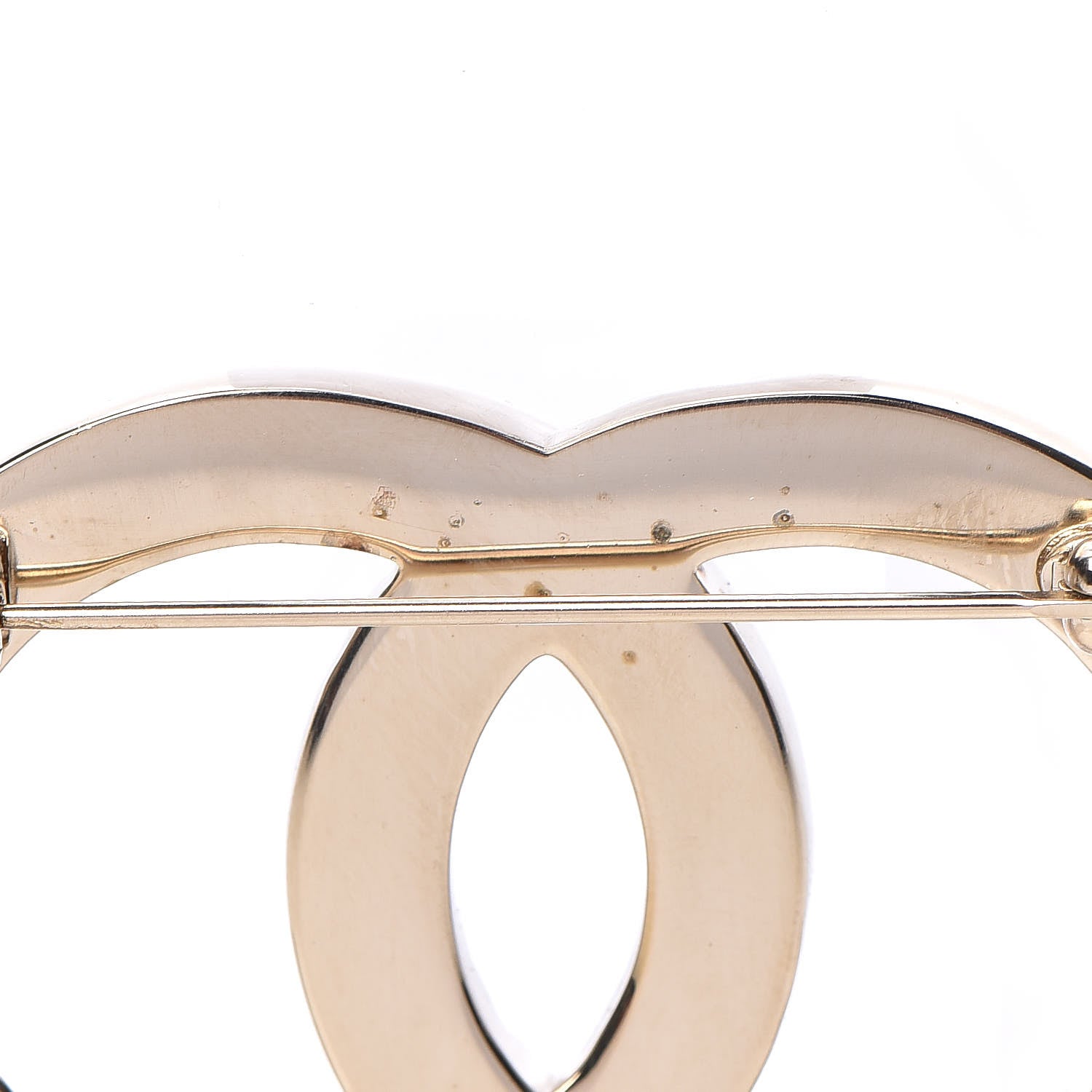 Chanel Baguette Crystal Quilted CC Brooch Gold 5 of 6