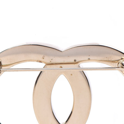 Chanel Baguette Crystal Quilted CC Brooch Gold 5 of 6