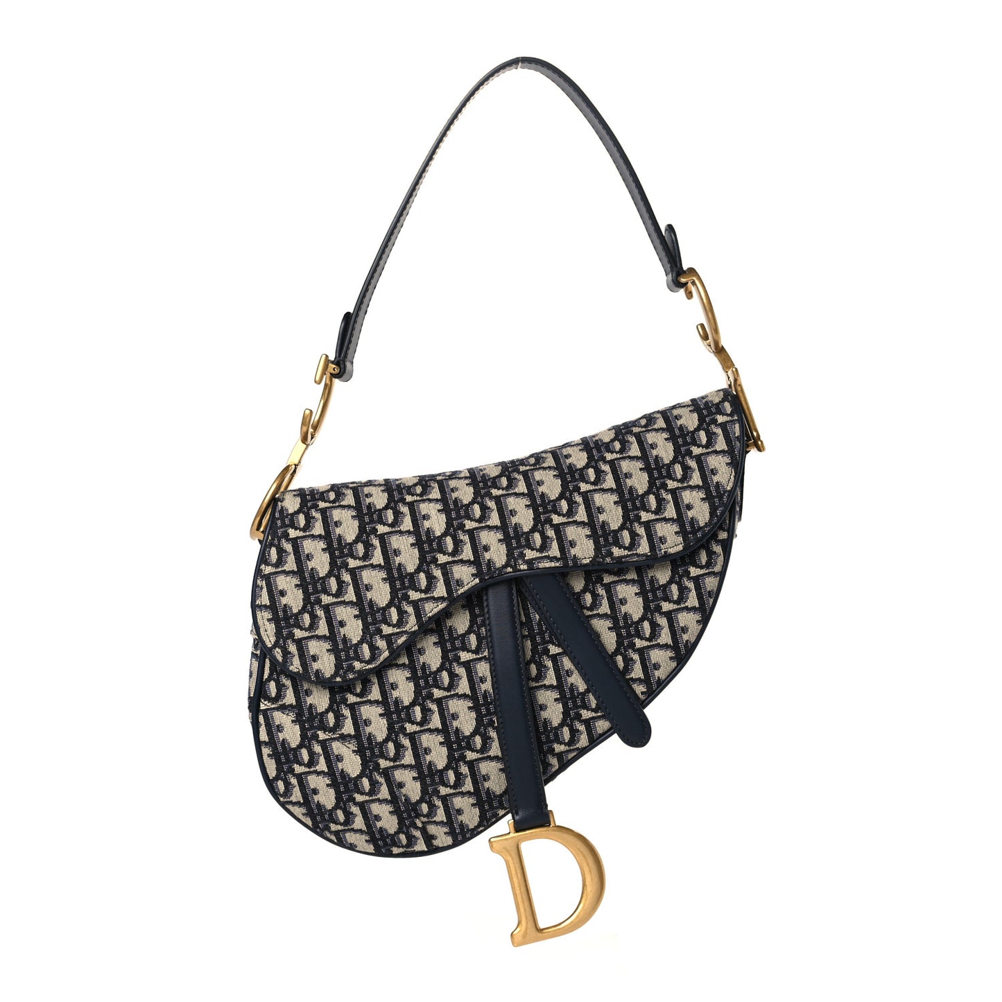Oblique Saddle Bag Blue