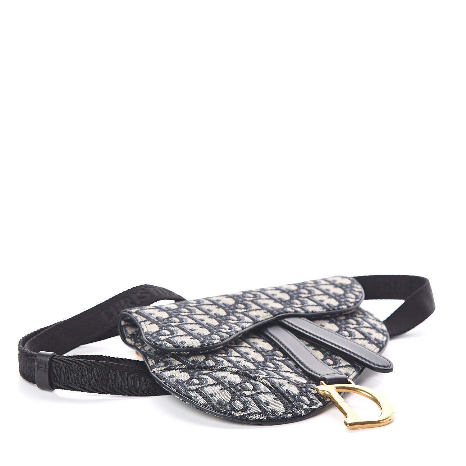 Christian Dior Oblique Saddle Belt Bag Blue 4 of 7