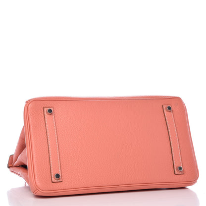 Hermes Taurillon Clemence Birkin 35 Crevette 5 of 36