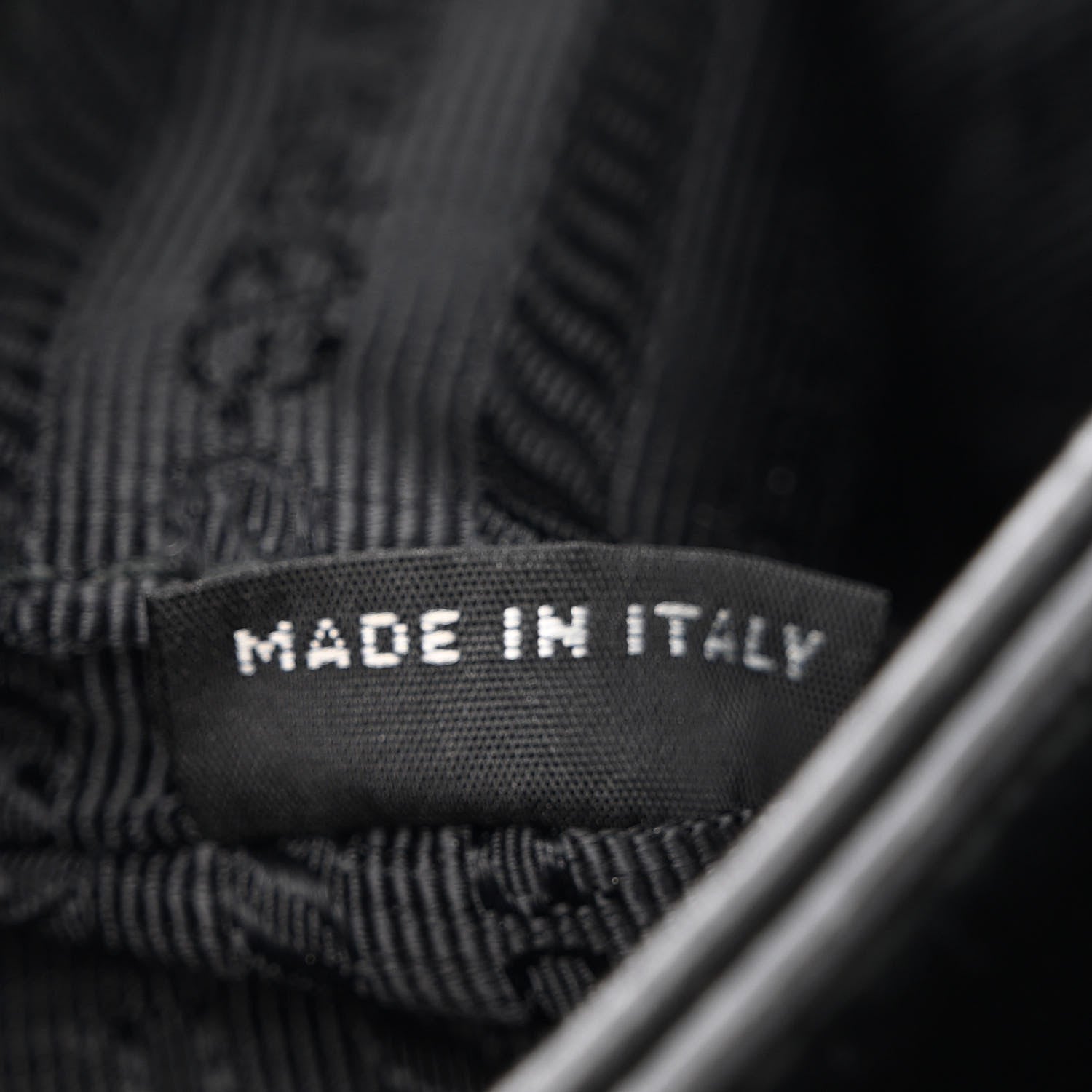 Prada Saffiano Chain Shoulder Bag Black 6 of 12