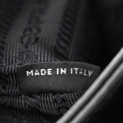 Prada Saffiano Chain Shoulder Bag Black 6 of 12