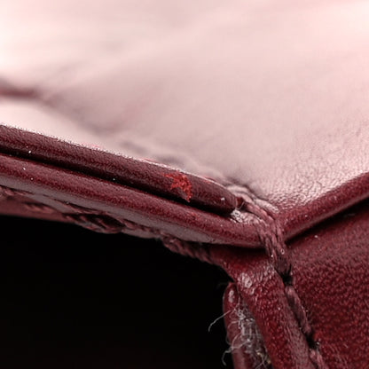 Bottega Veneta Paper Calfskin Maxi Intreccio Small Cassette Crossbody Bag Barolo 12 of 12