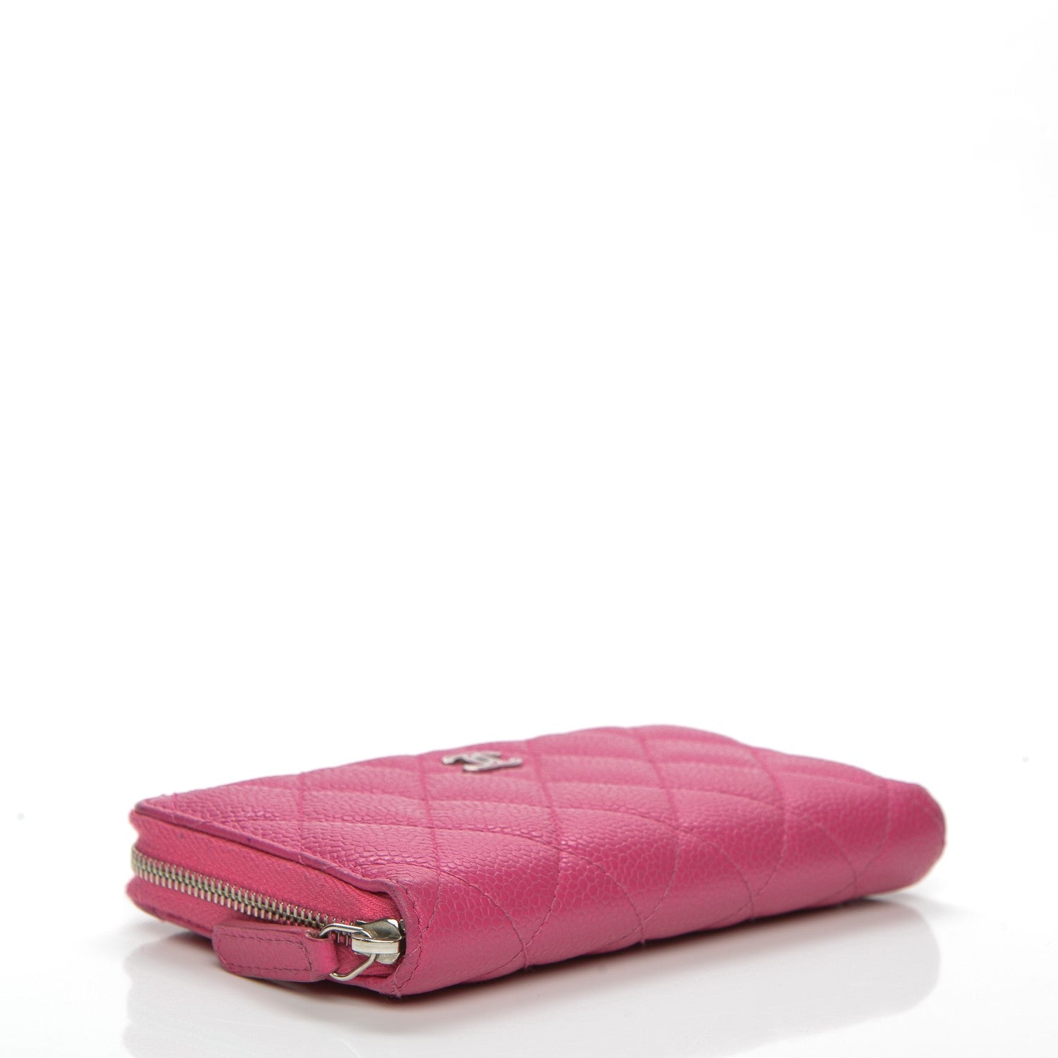 Chanel Caviar Quilted Small Zip Around Wallet Pink 4 of 11