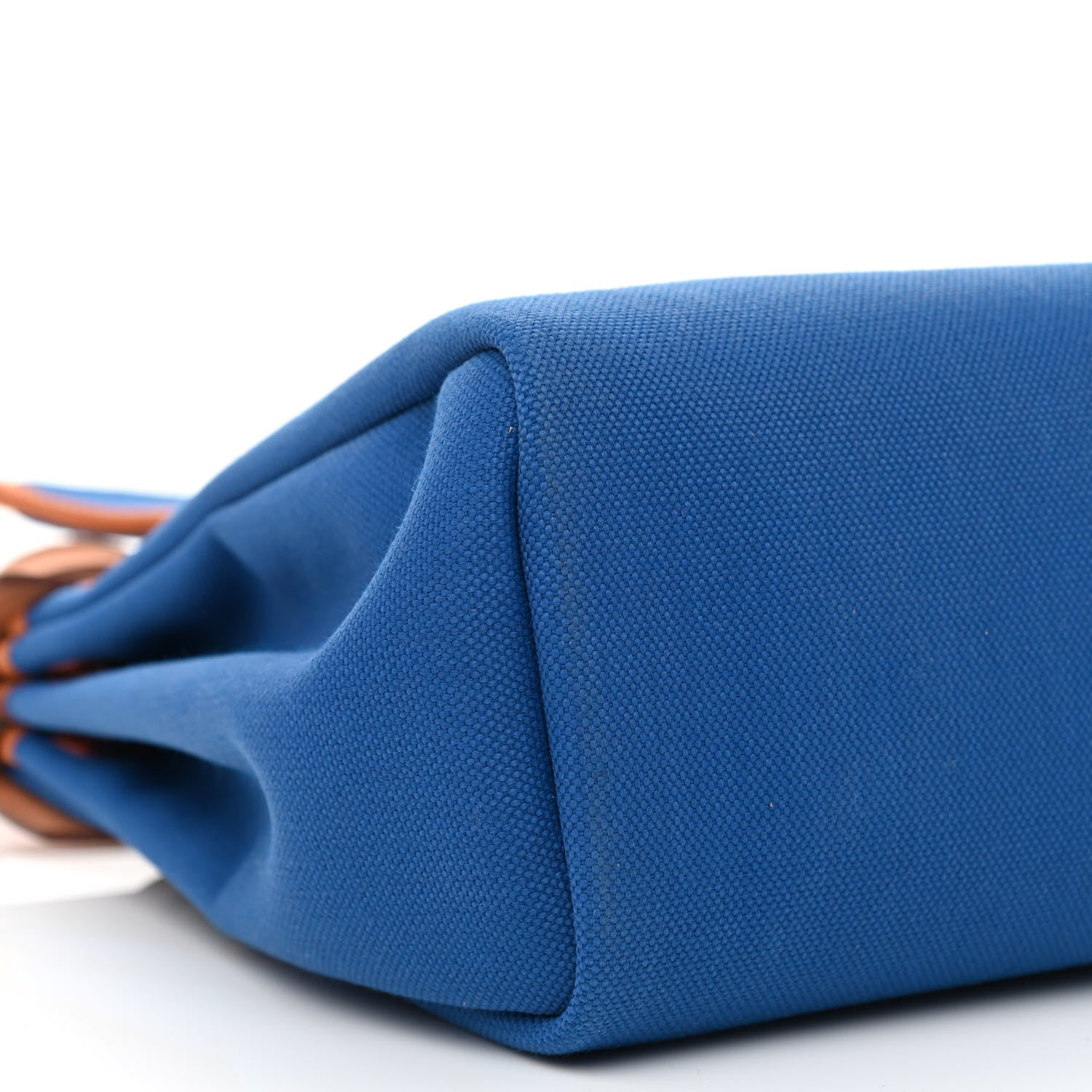 Hermes Vache Hunter Toile Herbag Zip 31 PM Azur Natural 10 of 11