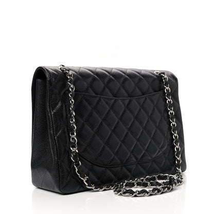 Chanel Caviar Quilted Maxi Single Flap Black 3 of 10